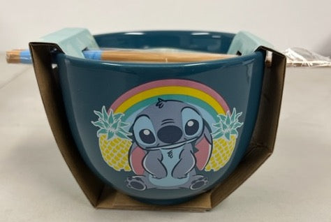 Officially Licensed Stitch 20 oz Ramen Bowl with Chopsticks