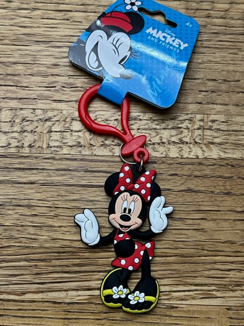 Officially Licensed Disney Minnie Flowers Lasered Key Ring