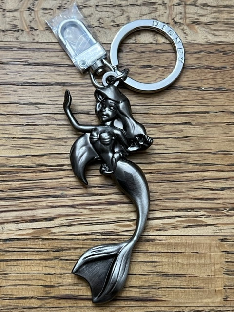 Officially Licensed Disney Brass/Pewter Keychain - Ariel