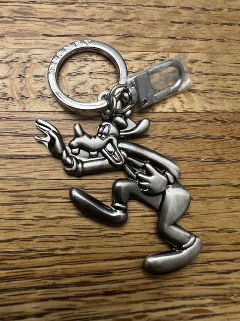 Officially Licensed Disney Brass/Pewter Keychain - Goofy