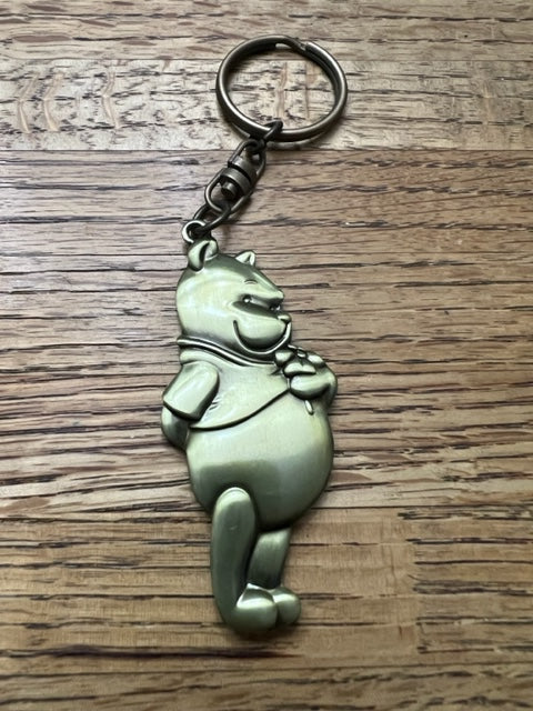 Officially Licensed Disney Brass/Pewter Keychain - Pooh