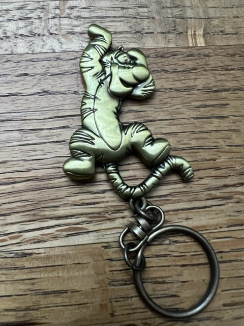 Officially Licensed Disney Brass/Pewter Keychain - Tigger