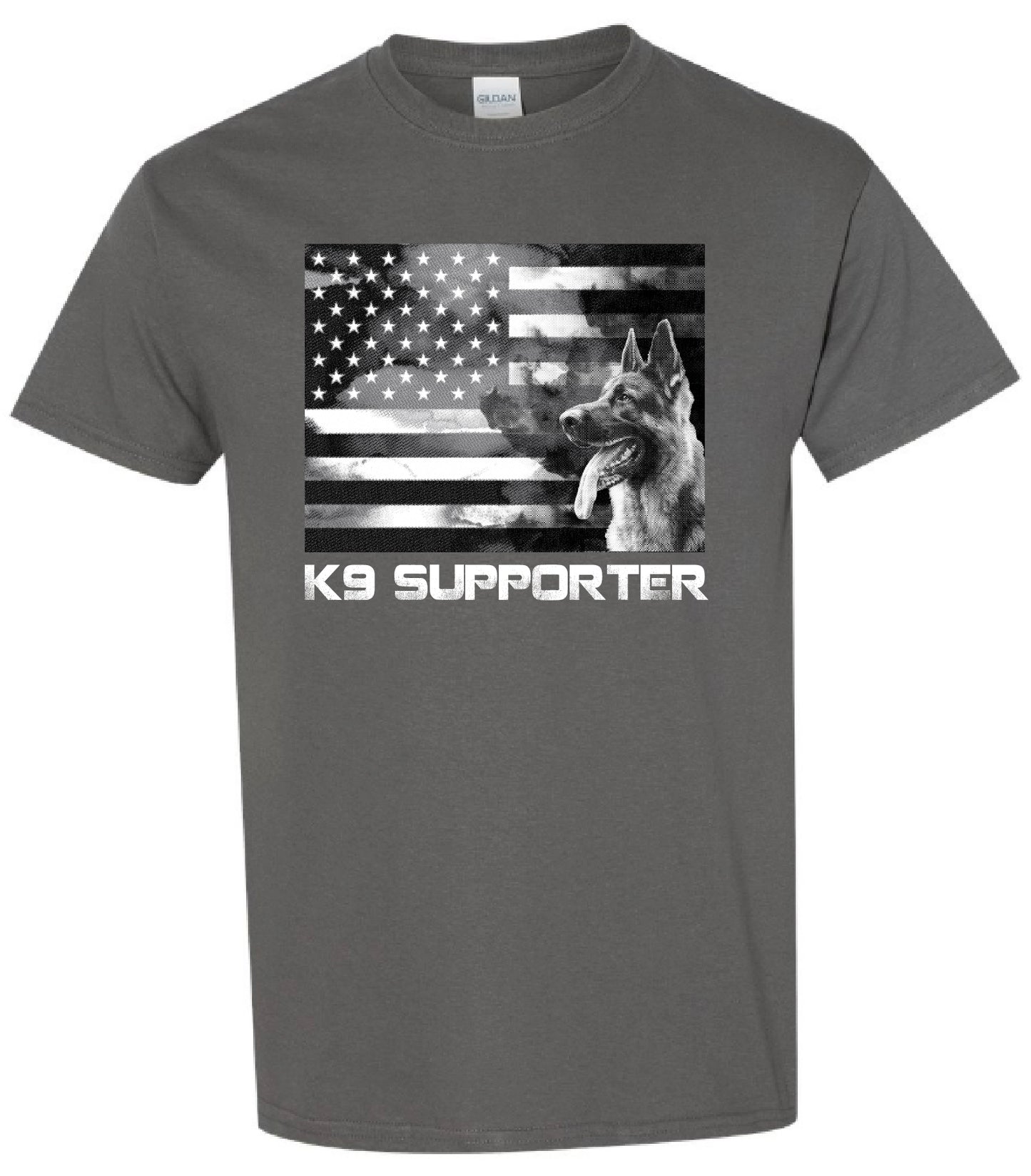 K9 Supporter T-Shirt - Police K9, SWAT, German Shepherd, Belgian Malinois, K9, K9 Shirt