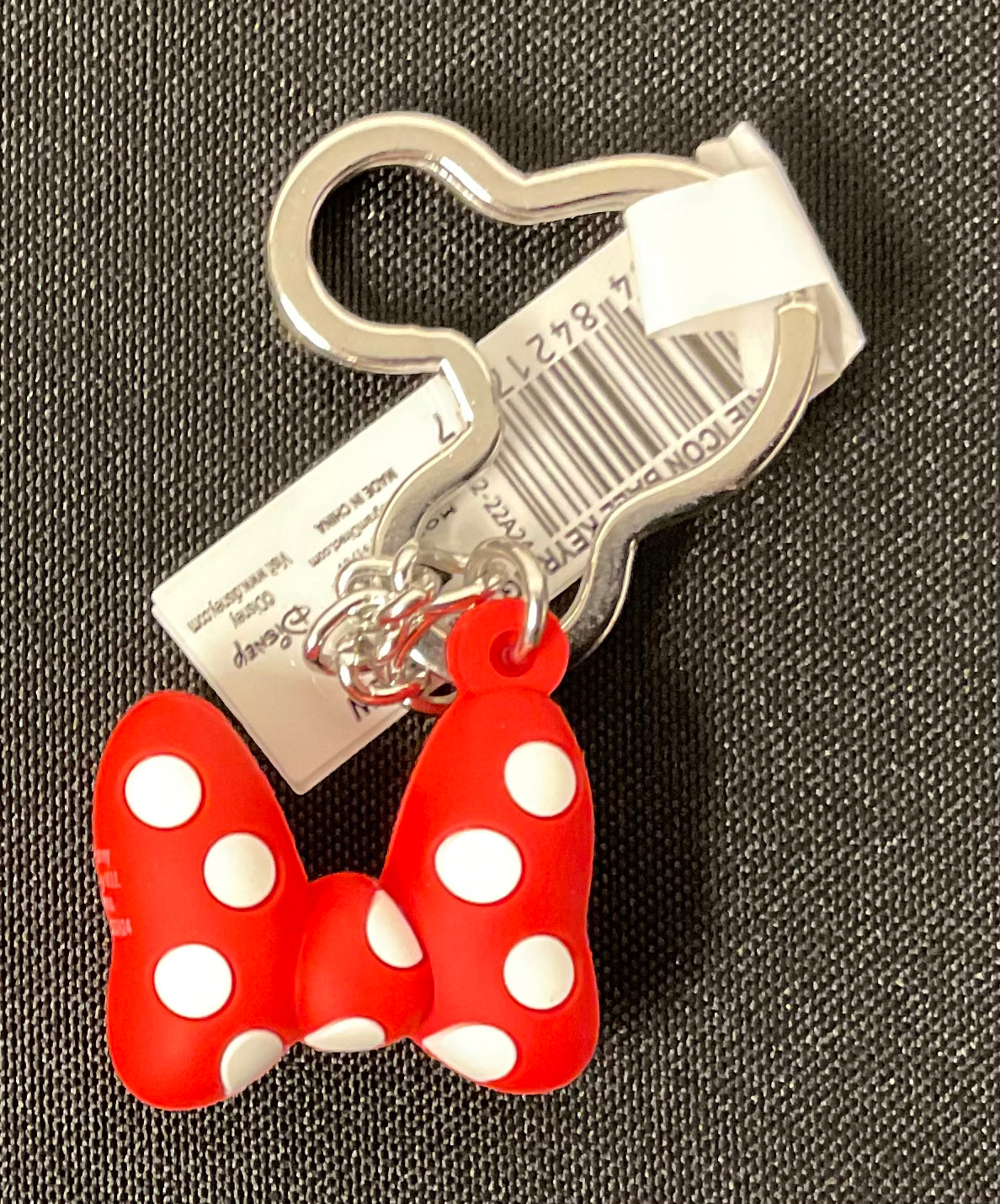 Officially Licensed Disney Minnie Big Red Bow Icon Key Ring