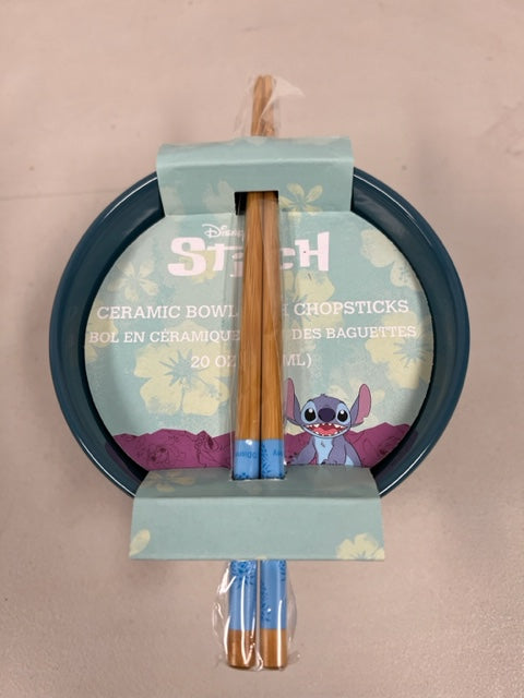 Officially Licensed Stitch 20 oz Ramen Bowl with Chopsticks