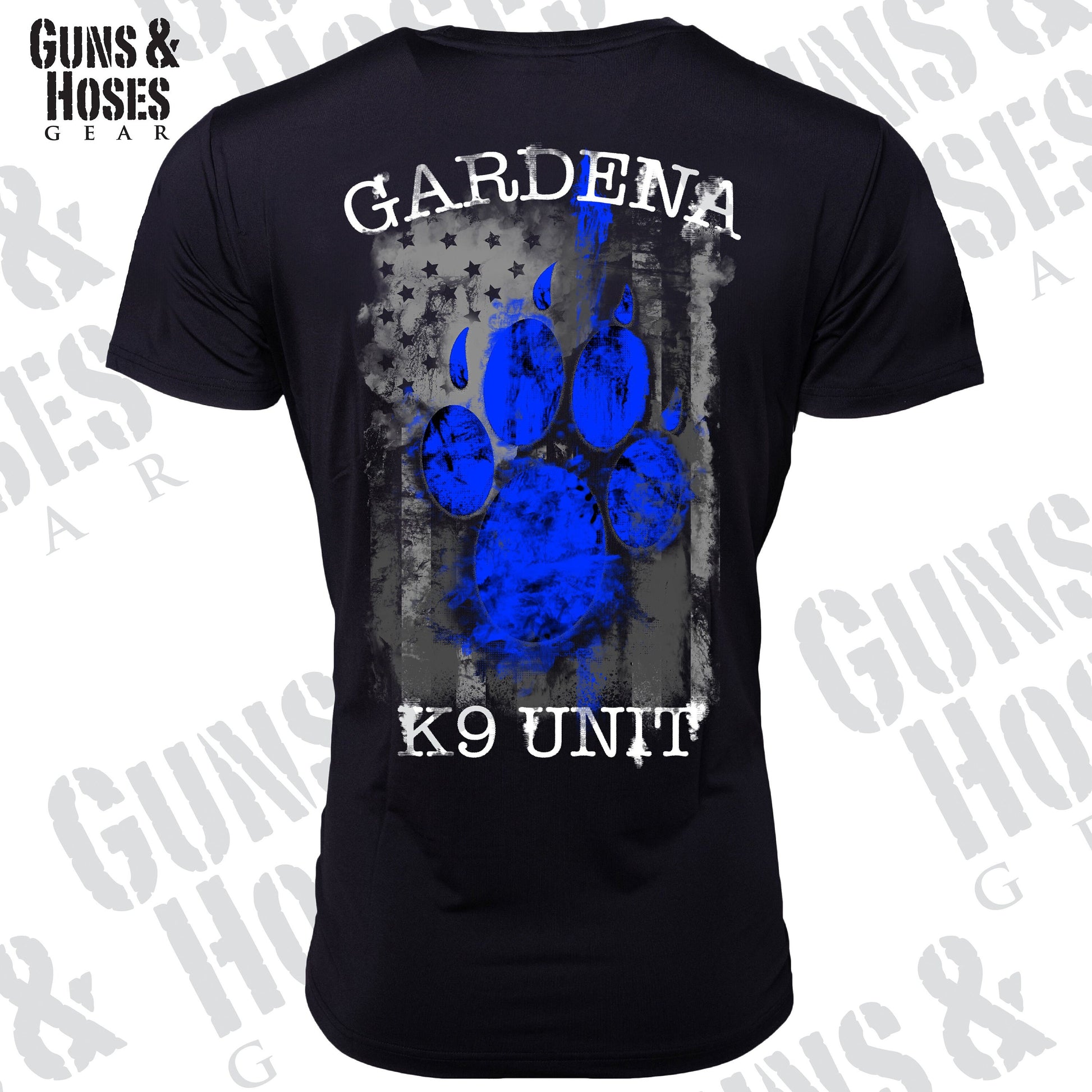 Gardena PD K9 Paw T-Shirt, Gardena Police Shirt, Gardena Police, Gardena Police K9 Shirt