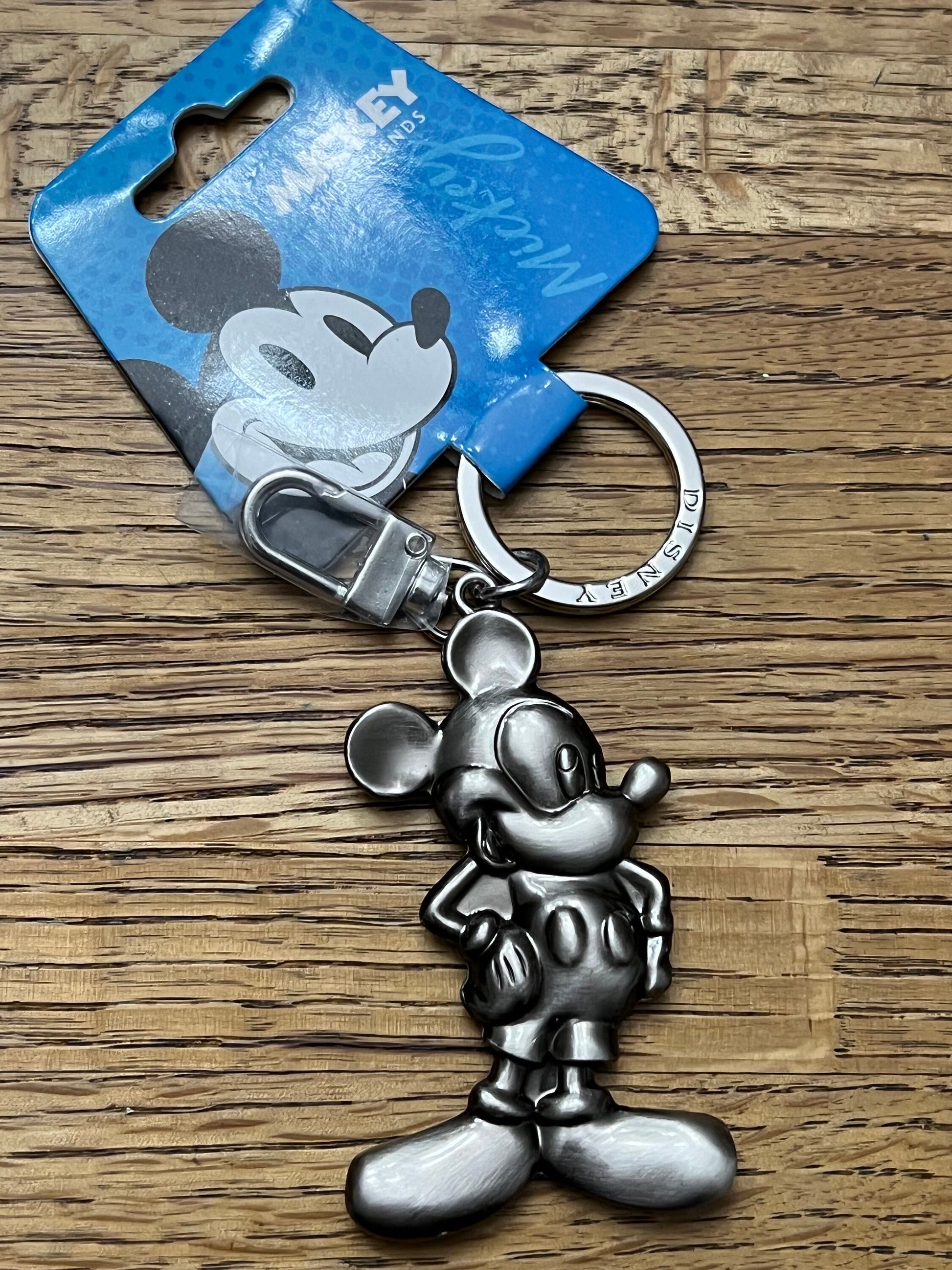 Officially Licensed Disney Brass/Pewter Keychain - Mickey Classic