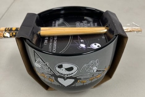 Officially Licensed Jack 20 oz Ramen Bowl with Chopsticks - Nightmare Before Christmas