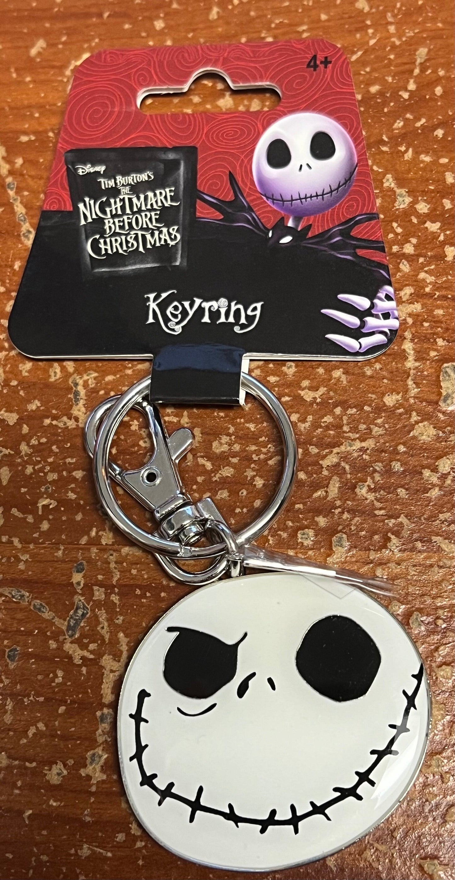 Officially Licensed Jack Skellington Lasered 2-Sided Keychain