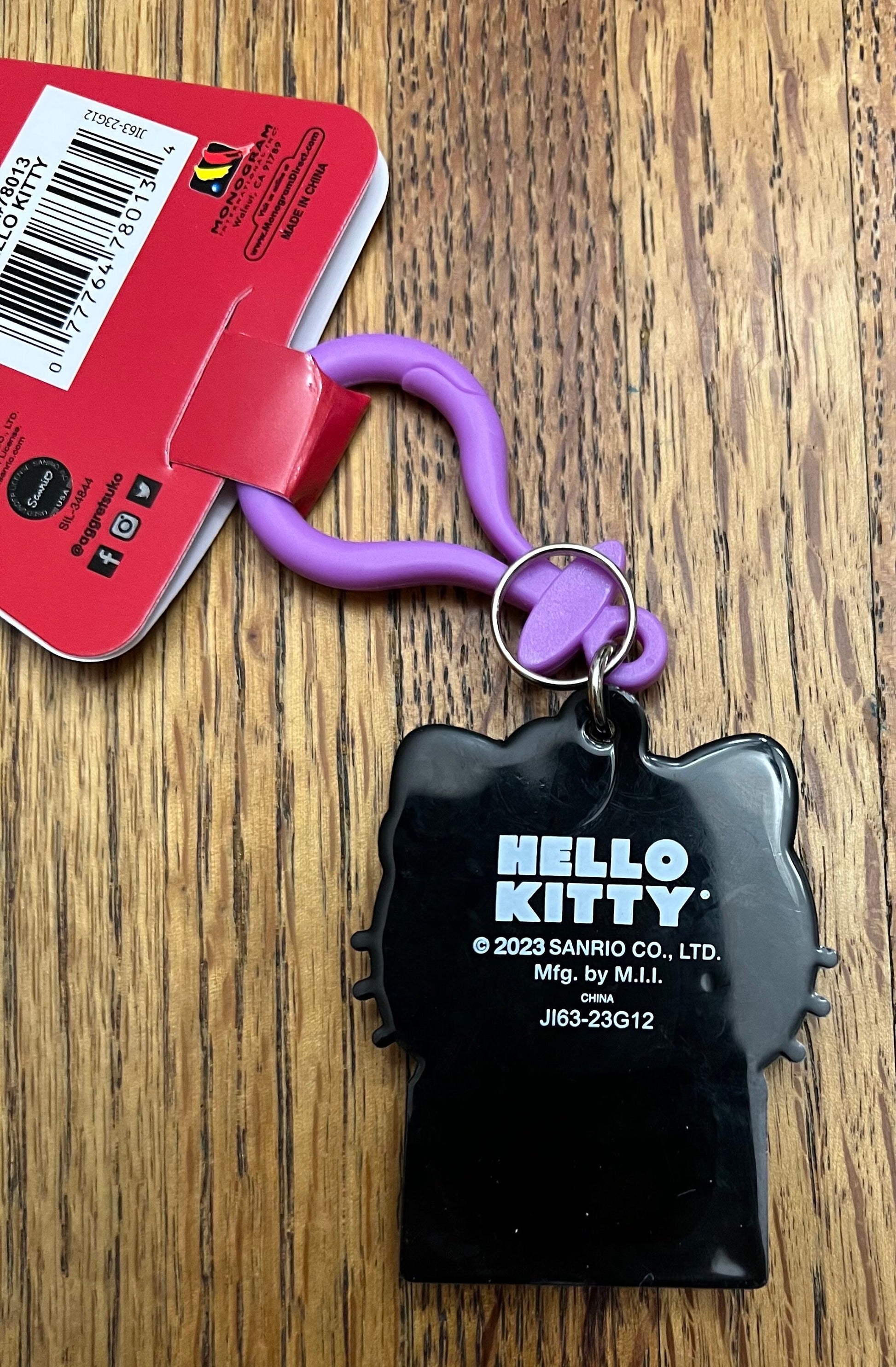 Officially Licensed Hello Kitty Lasered Key Ring